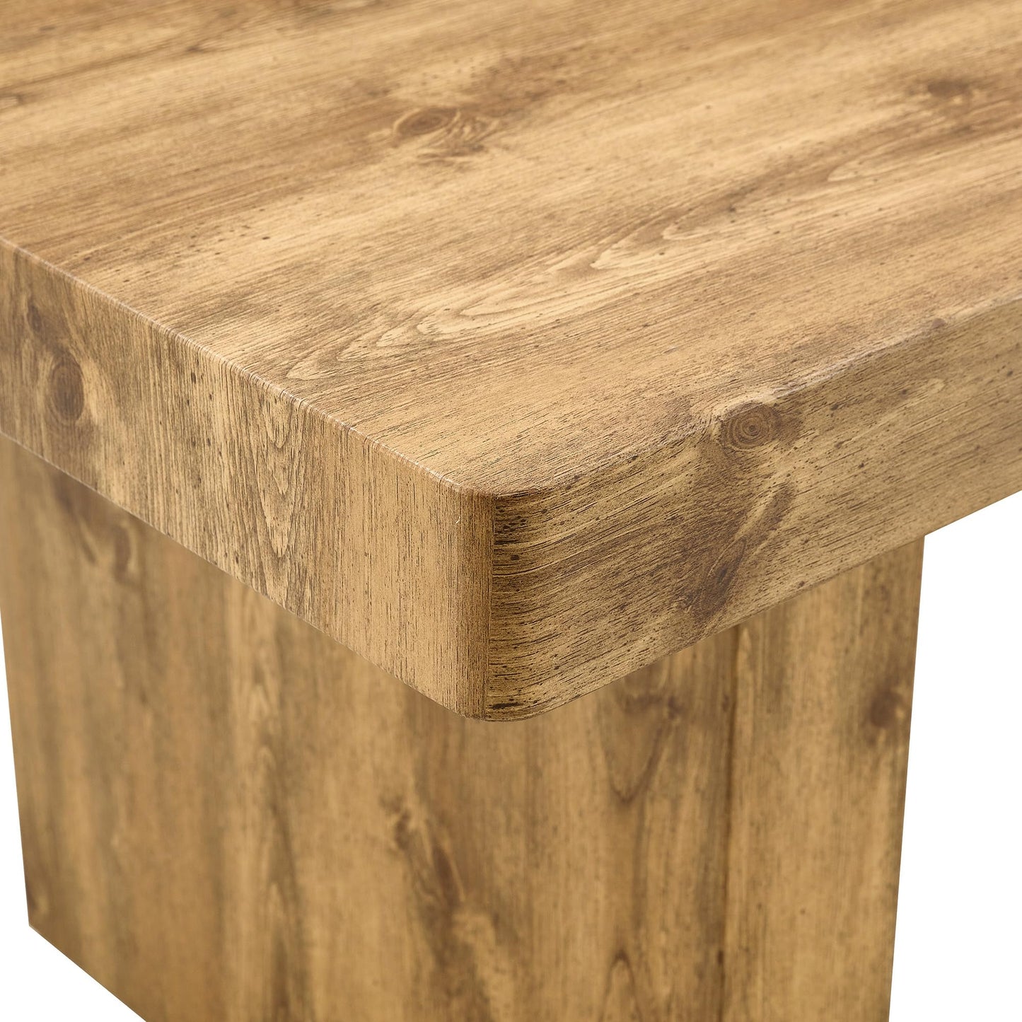 Ebullient 79" Farmhouse Dining Table for 6-10, Rustic Wooden Kitchen Table with Thick Tabletop, Heavy Duty Large Rectangular Dining Table for Dining Room & Kitchen