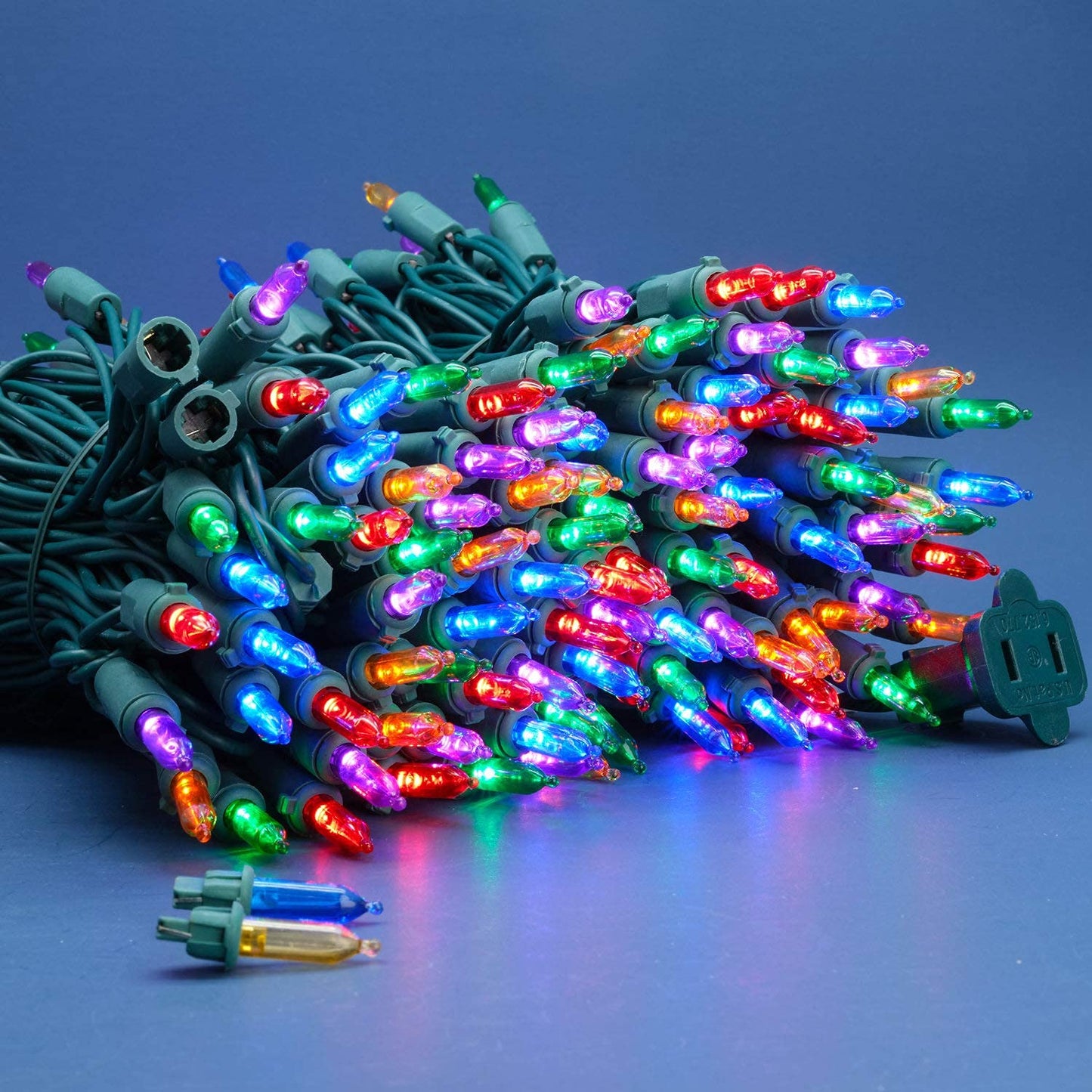 SWEET SHINE 200 Count Multicolor LED Christmas Lights, 66 ft Green Wire UL Certified Commercial Grade Holiday String Light Set (Multicolor)