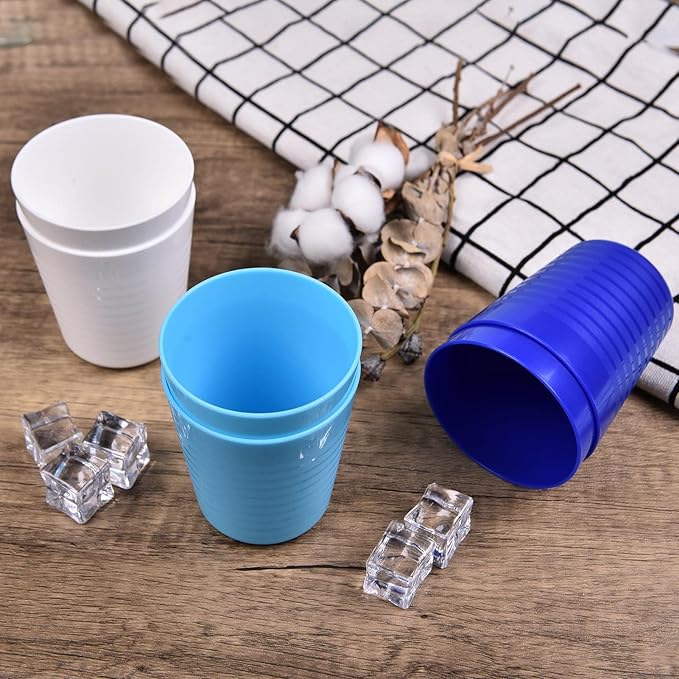 fulong Eco-friendly Unbreakable BPA Free Dishwasher Safe Plastic Drinking Cups for kids&Adult,Reusable Water Tumblers dishwasher safe (8oz-Set of 6)