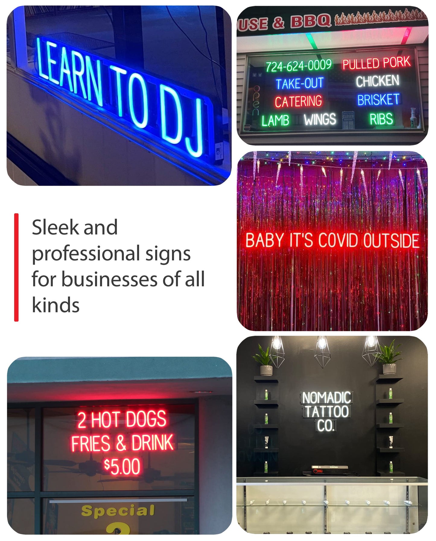SpellBrite KITCHEN Sign | Directional Sign with Neon Look, Blue LED Light Source | 25.1" x 6.3"