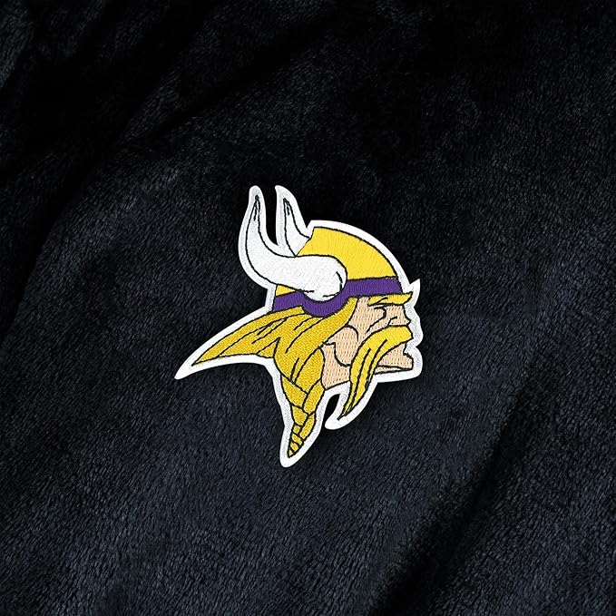 NFL Adult Unisex Silk Touch Bathrobe, Officially Licensed Loungewear, Soft Plush Polyester