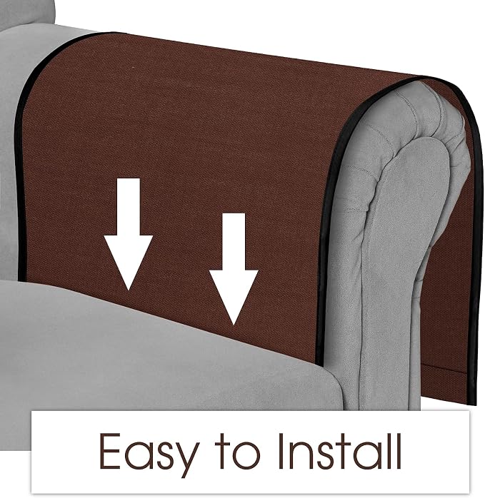 Joywell Armrest Organizer Remote Holder for Recliner Armchair Caddy Couch Sofa Arm Chair Caddie with 6 Pocket Storage for Magazine, iPad, Phone,Rustic Brown