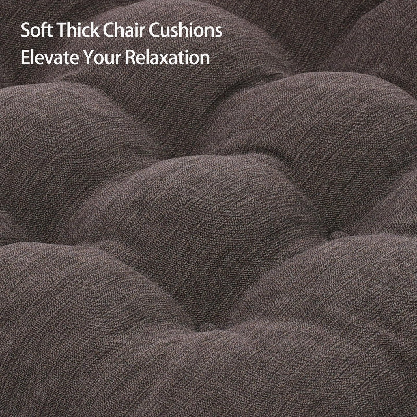 HAVARGO Recliner Cushions for Elderly, 20x20x5 Inch Thick Chair Cushion Patent Design Soft Tufted Dual Layer Booster Seat Cushions for Seniors Recliner Risers Taupe 1P