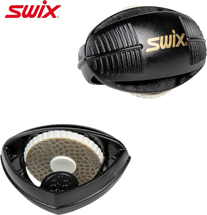 Swix Ski and Snowboard Touchup and Wax Kit - Comprehensive Winter Sports Maintenance Set with F4 Wax, Diamond Disc, Sidewall Cutter, Ceramic and Gummi Stones, Metal Scraper, Vise Set