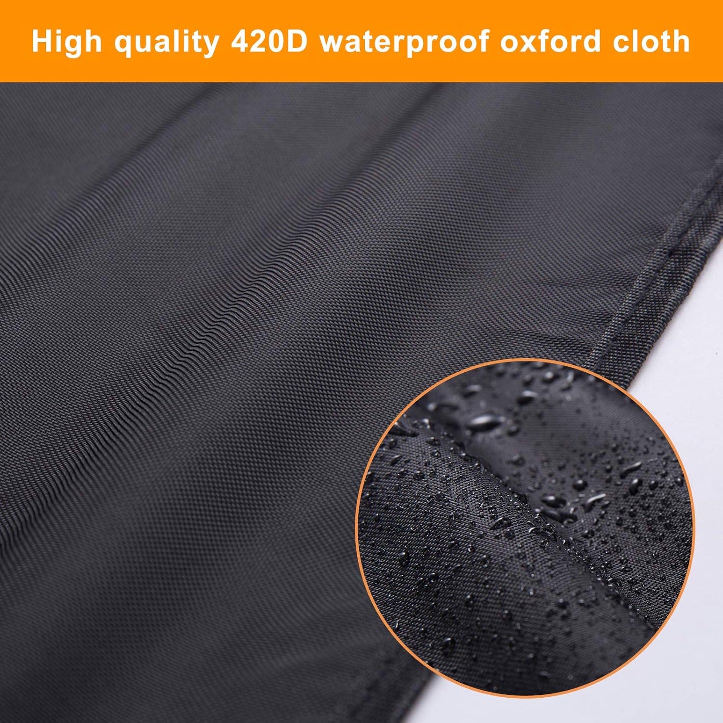 (24W 18H 3.2D) Waterproof Computer Monitor Dust Cover, Luxiv Black Full Body Cover for Computer Screen Anti-Static