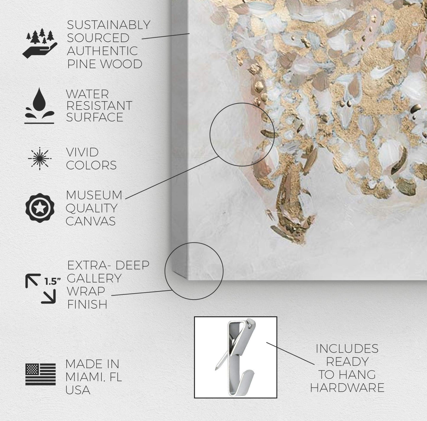 The Oliver Gal Artist Co. Fashion and Glam Wall Art Canvas Prints 'Candelabro'