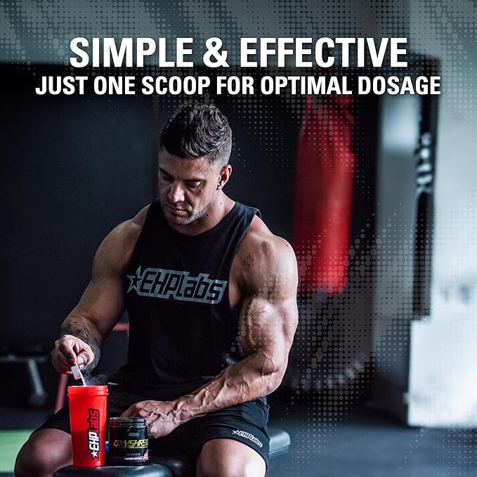 EHP Labs OxyShred Hardcore Super Dosed Pre Workout Powder - Preworkout Powder with L Glutamine & Acetyl L Carnitine, Energy Boost Drink - 275mg of Caffeine - Cali Cola, 40 Servings
