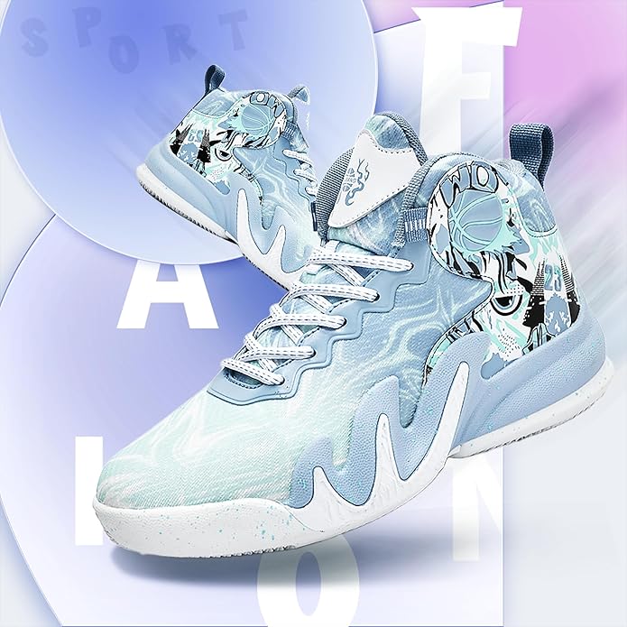 CJSPORX Women Men Basketball Shoes Breathable Men Non Slip Outdoor Fashion Unisex Sneakers