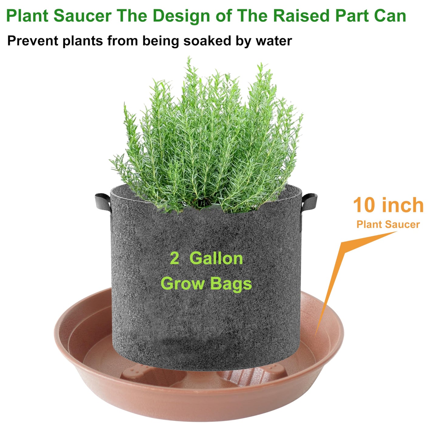 Feyvdzv 4 Pack Plant Saucer 10 inch, 8 12 14 17 inch, Plant Stand Plastic Plant Saucers for Indoors Outdoor, Heavy Duty Flower Plant Risers for Inside Pots, Pot Saucers for Plants, Grow Bags Saucers