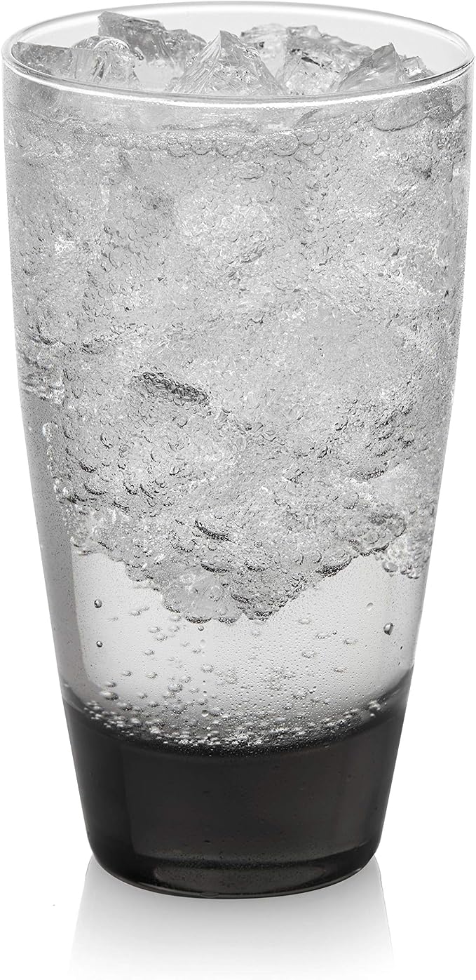 Libbey Classic Rocks and Tumbler Glass Cups Set, Elegant Mixed Drink Glasses Set with Modern Clean Lines, Dishwasher Safe Drinkware Set of 16