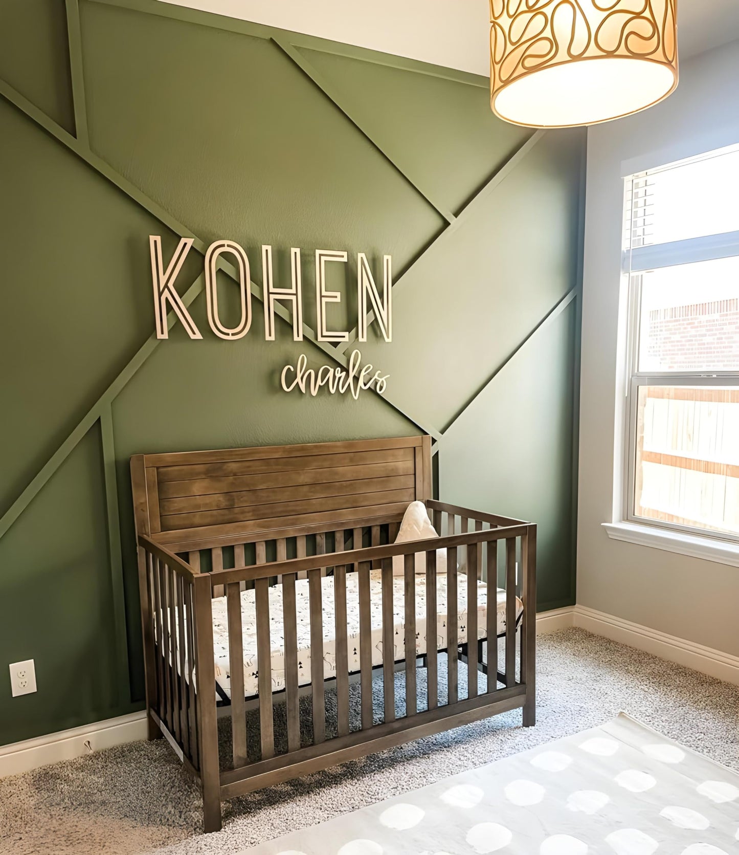Personalized Nursery Name Sign - Custom Wooden Name Signs for Kids Room, Personalized Name Sign for Nursery - Perfect Baby Gift & Wall Name Decoration