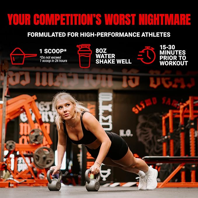 PROSUPPS Mr. Hyde Nightmare Pre Workout Powder with Caffeine & Beta Alanine - Preworkout for Intense Energy, Mental Focus & Performance - Gym & Fitness Supplements (Orange Creamsicle, 30 Servings)