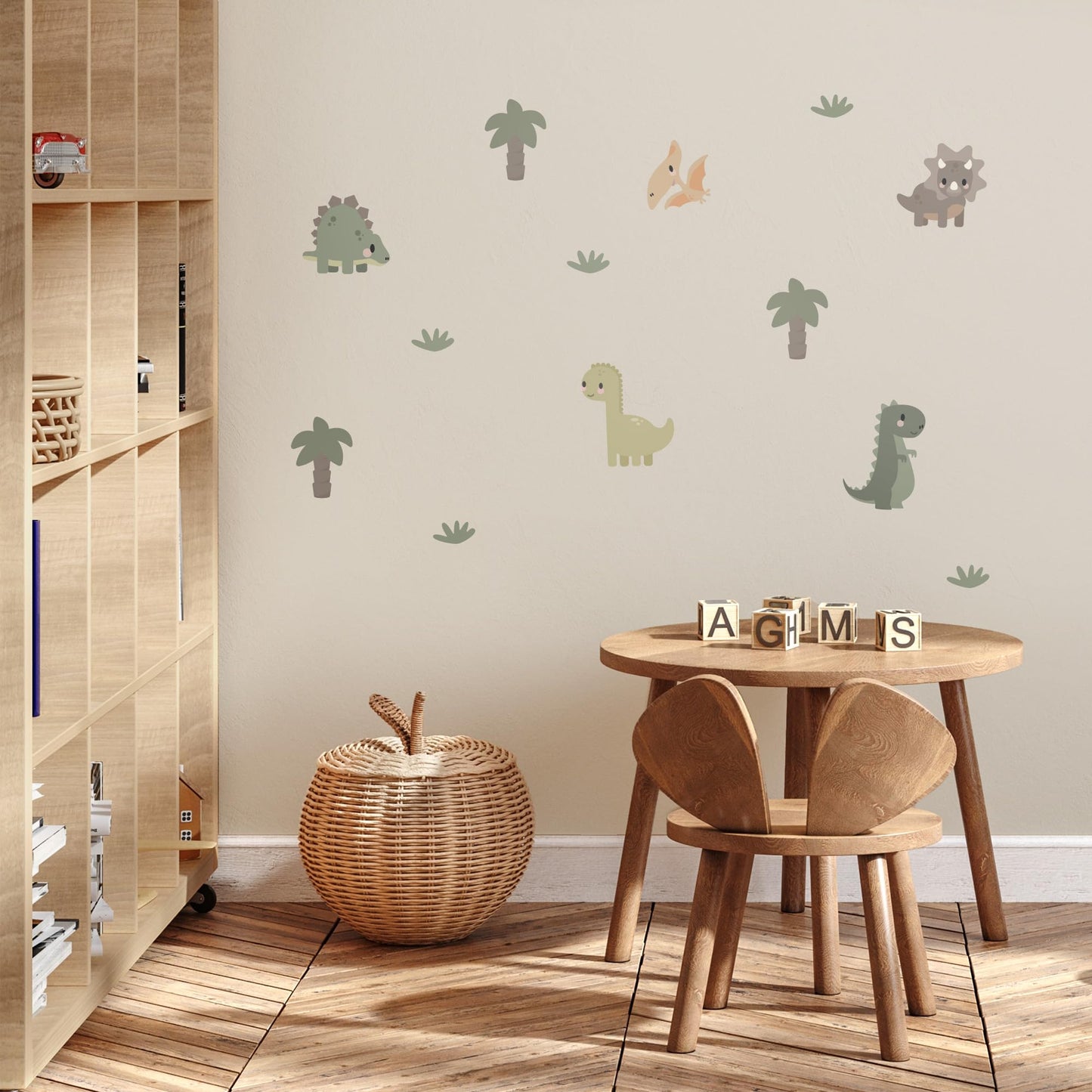 Teddylabels - Dinosaur Wall Decals - Easy-to-Apply & Removable Wall Stickers: Transform Your Toddlers Bedroom with Durable, Vibrant Peel-and-Stick Wall Decor – Stickers for Kids