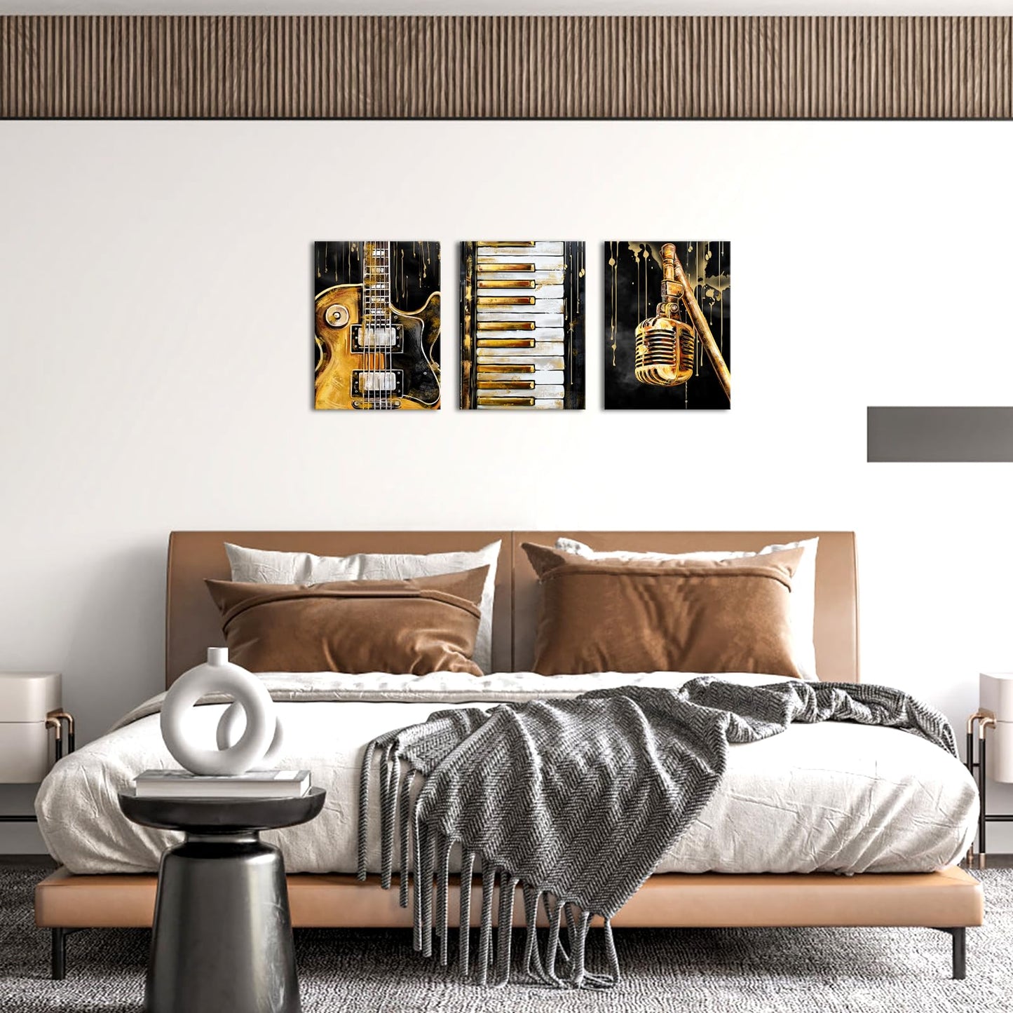 Artmyharbor Music Wall Art Guitar Picture Instrument Room Wall Decor 12 x 16 inches
