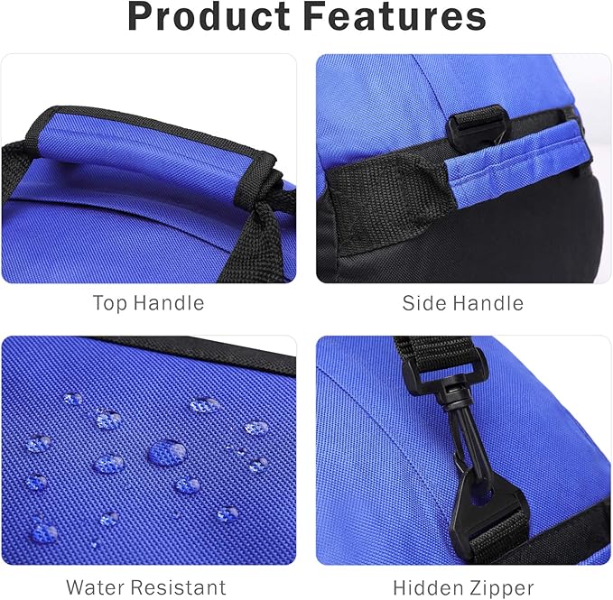 BuyAgain Duffle Bag, 18" Travel Carry On Sport Duffel Gym Bag with Top Handle For men Or Women