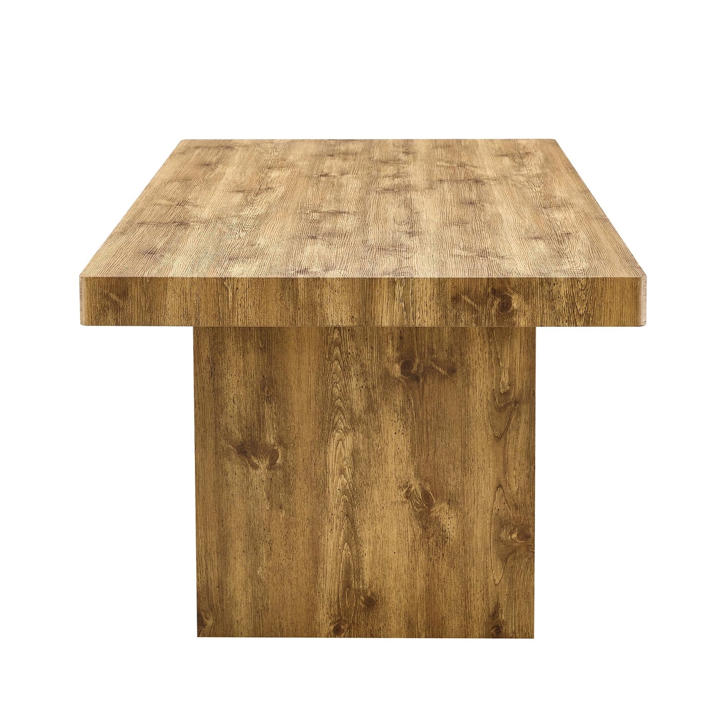 Ebullient 79" Farmhouse Dining Table for 6-10, Rustic Wooden Kitchen Table with Thick Tabletop, Heavy Duty Large Rectangular Dining Table for Dining Room & Kitchen
