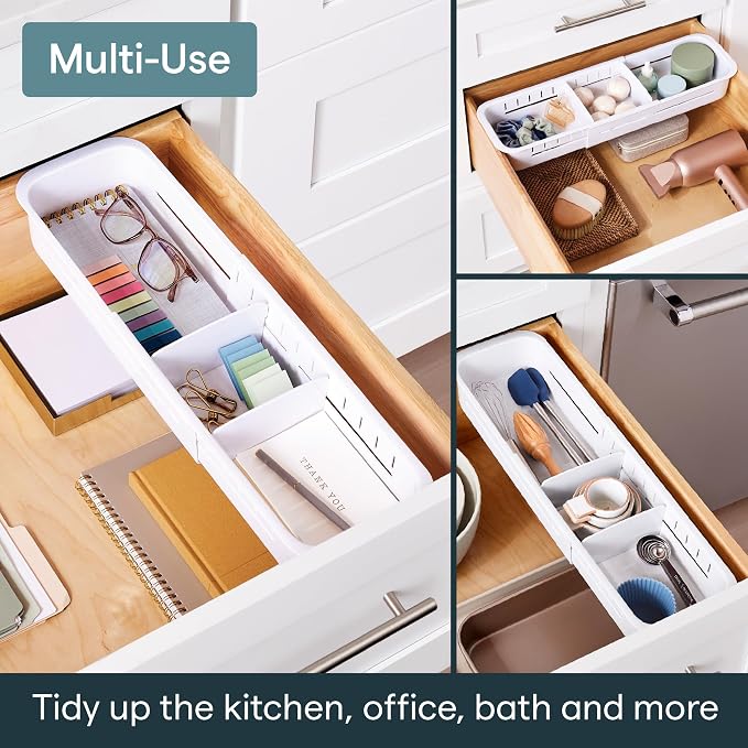 YouCopia DrawerFit Sliding Drawer Sorter, Adjustable Drawer Organizer