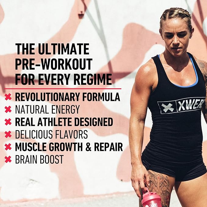 Xwerks Ignite Orange Pre Workout Powder, Natural Keto Pre Workout for Women and Men with Explosive Energy, Gluten Free Blend for Endurance and Stamina, 150mg Caffeine, 30 Servings