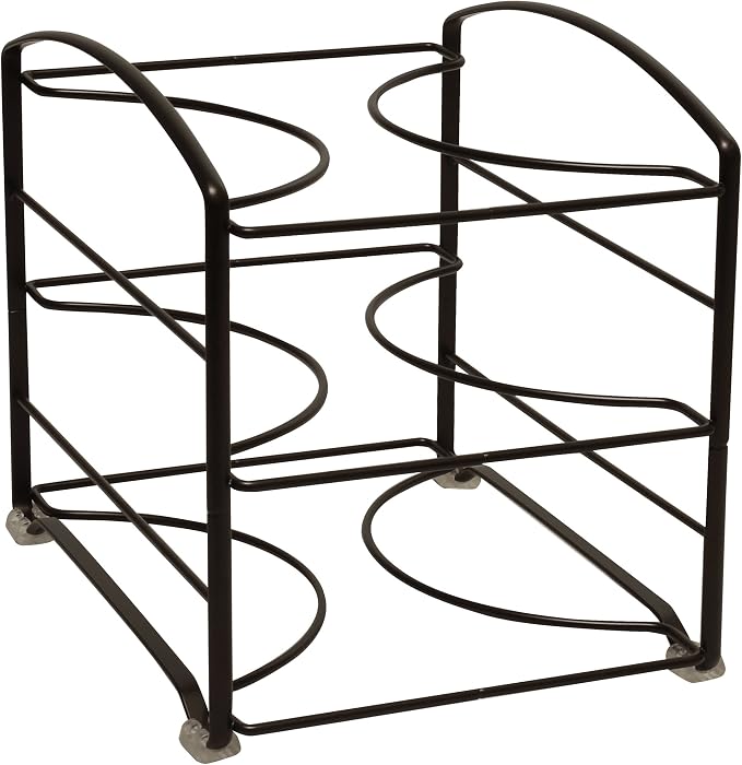 Deco Brothers Wrap Organizer Rack for Kitchen Cabinet, 3 Tier, Bronze