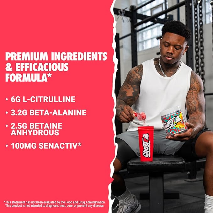 GHOST Legend Pre-Workout Powder, Orange Cream - 30 Servings ??Pre-Workout for Men & Women with Choline, L-Citrulline, & Beta Alanine for Energy & Focus