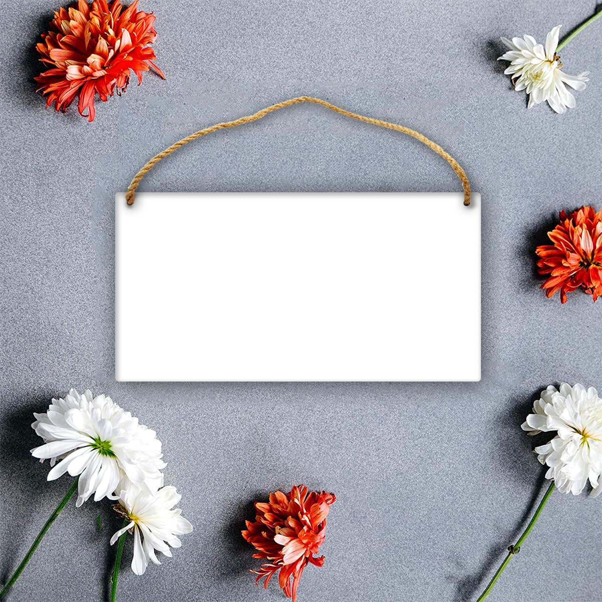 Mynvzrk Custom Wooden Signs Personalized with Photo Text Logo for Business Office & Home Decor, Customized Wood Sign Signage Gift for Men Women, 1 PC, Blank White 9.8"x5.1"