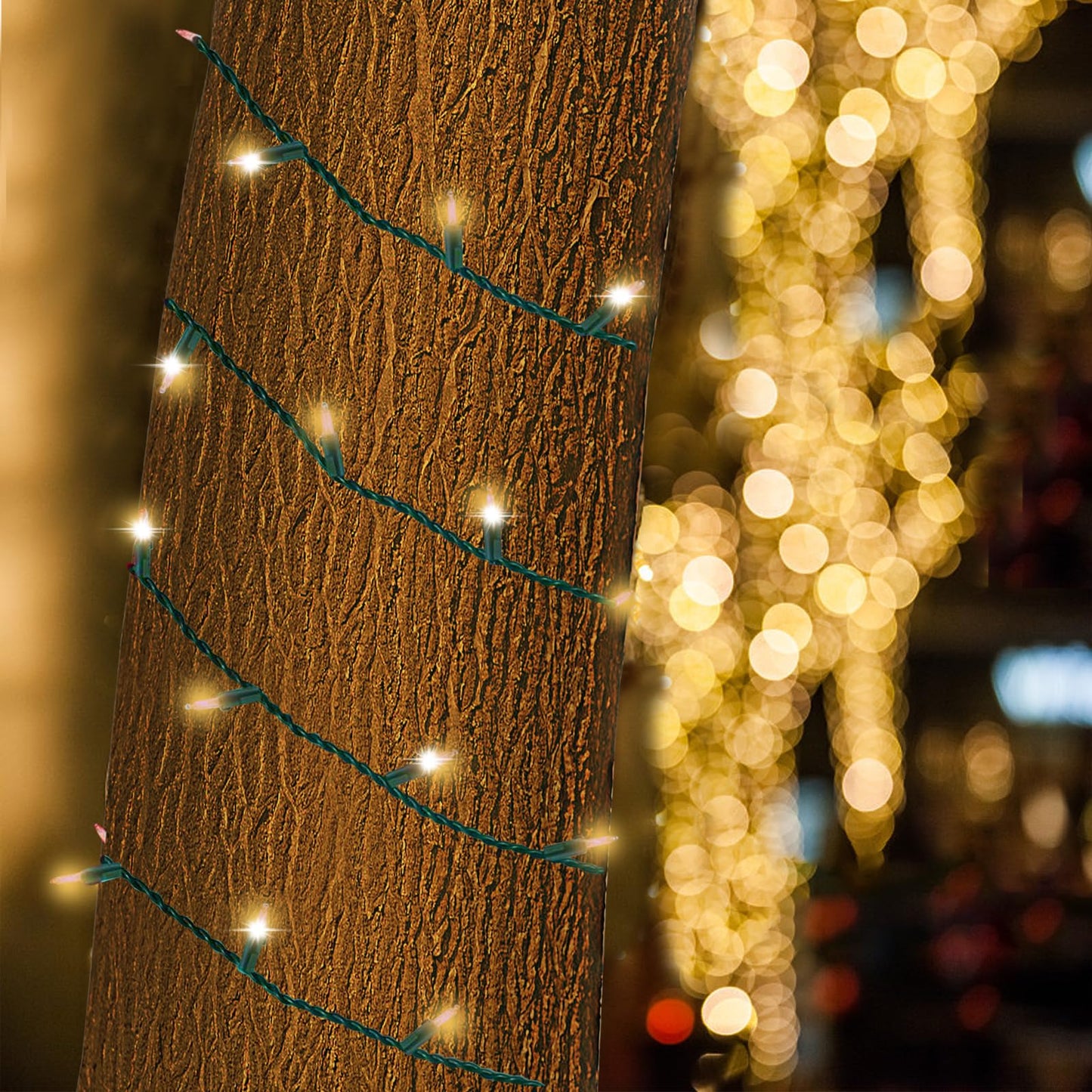Slow Twinke Lights 75 LED Gentle Twinkling Christmas Lights, UL Certified Waterproof String Lights, 37 of 75 Lights Twinkle, 28 Feet, Connect Up to 3 Sets End to End, Indoor Outdoor Use