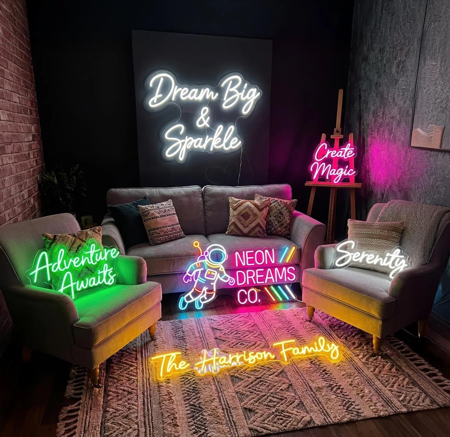 BUIZZEUOIV Custom Business Neon Sign, Neon Sign Customizable Large LED Name, Custom Neon Signage Personalized for Business Logo Beauty Bar Salon, Light Up Sign for Party Bar Salon
