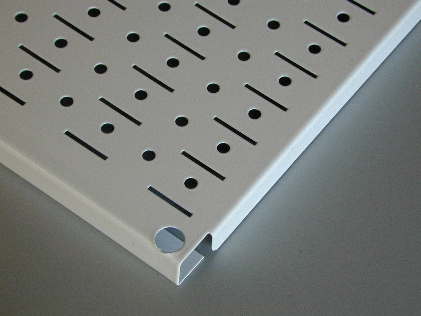 Wall Control Kitchen Pegboard Organizer Pots and Pans Storage Rack Organization Kit with White Pegboard and White Accessories