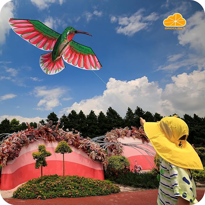 ORGCLDKT- 3D Lifelike Style Bird/Eagle Kite, Super Easy to Fly with, Ideal for Kids, Adults, Girls, Boys. Kites for The Beach, Grassland, Hiking