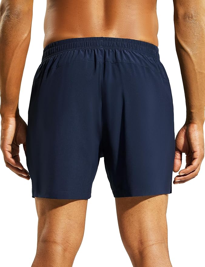 Nepest Men's 5?™â€?Athletic Running Shorts with Pockets, Lightweight Quick Dry Gym Workout Training No Liner Shorts