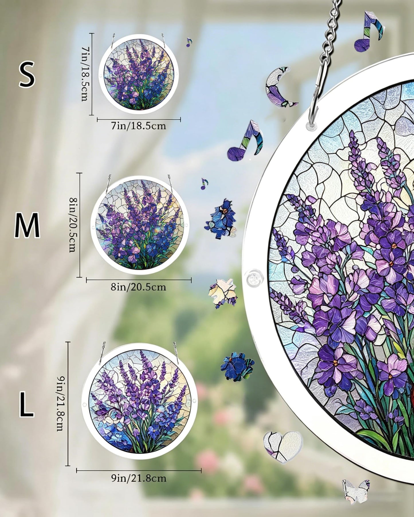 Jigsaw Puzzle Suncatcher,Sun Catcher Puzzle Acrylic Puzzle Garden Window Hanging DIY Suncatcher Kits Home Decor Gift