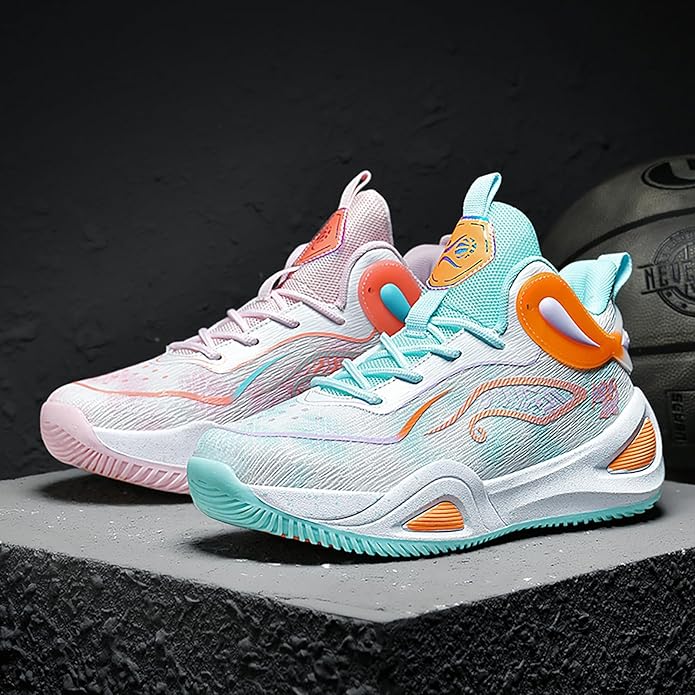 High Upper Basketball Shoes for Men Women Sneakers Fashion Breathable Sports Shoes Anti Slip