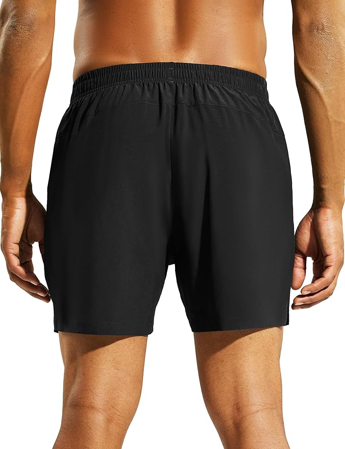 Nepest Men's 5?™â€?Athletic Running Shorts with Pockets, Lightweight Quick Dry Gym Workout Training No Liner Shorts