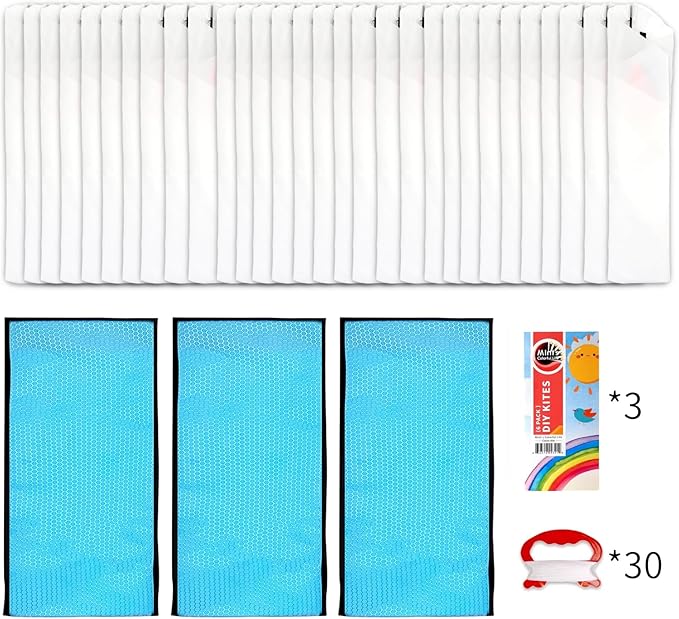 DIY Kites for Kids Kite Making Kit Bulk, Decorating Coloring Kite Party Pack,White Diamond Kite Kits