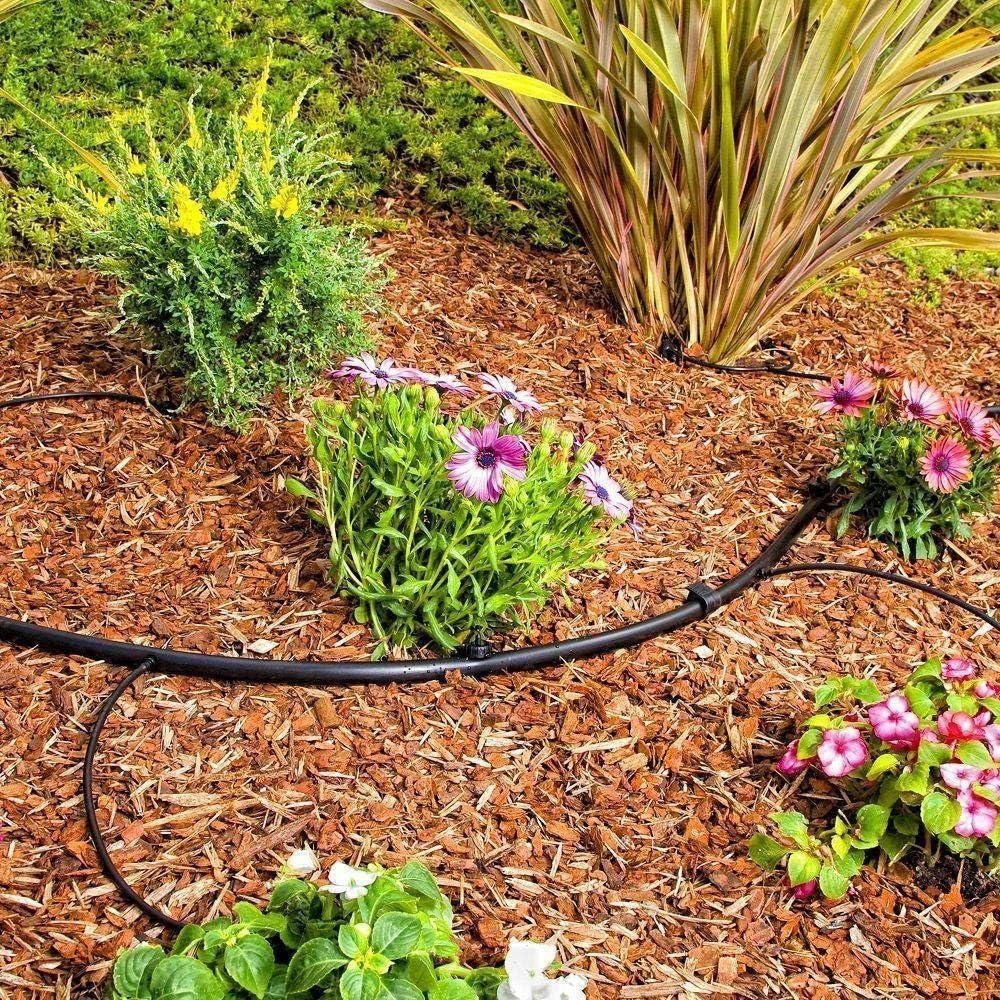 Drip Irrigation Line 1/4" Tubing Roll, 6" Emitter Spacing.52 GPH, Color Black (.170 ID x 240 OD) - Will Work from Gravity Feed (500' Foot Roll)