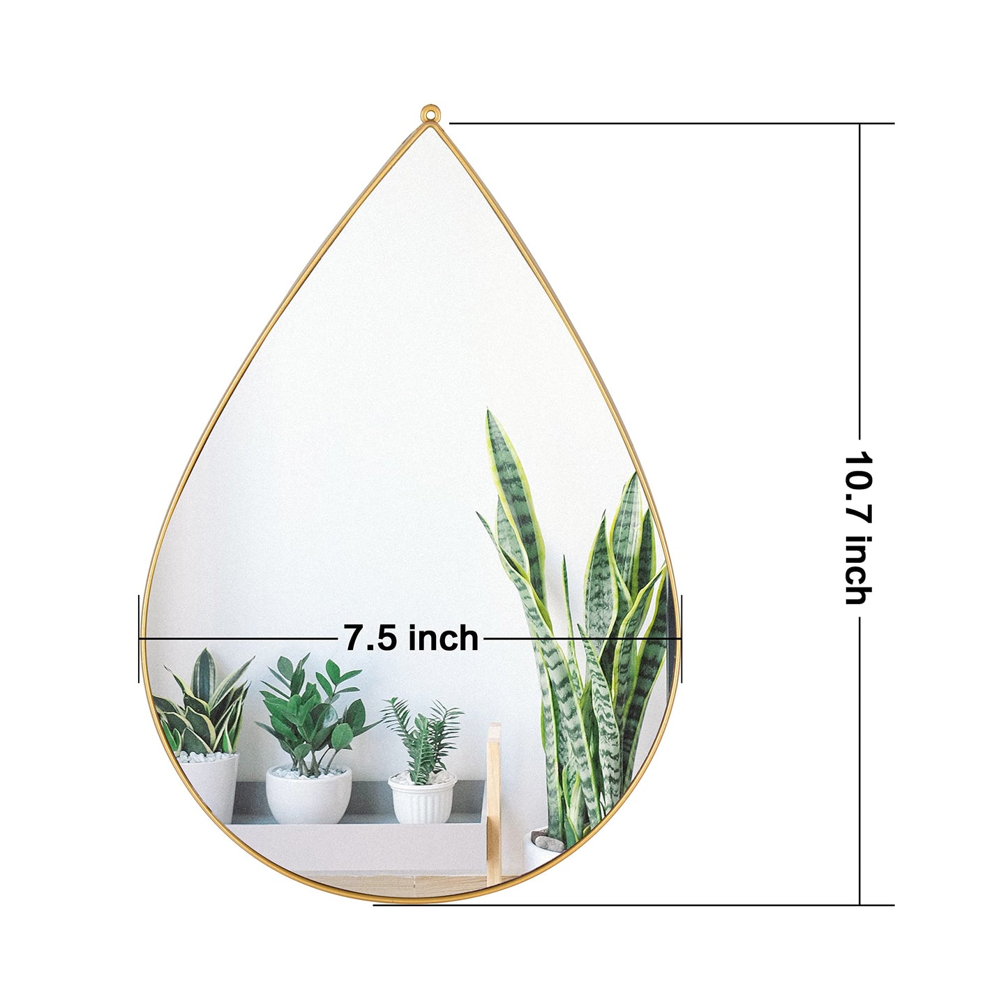 DECANIT Decorative Wall Mirrors Set of 3,Gold Accent Hanging Mirrors for Living Room, Bedroom & Entryway – Modern Farmhouse & Boho Home Decor