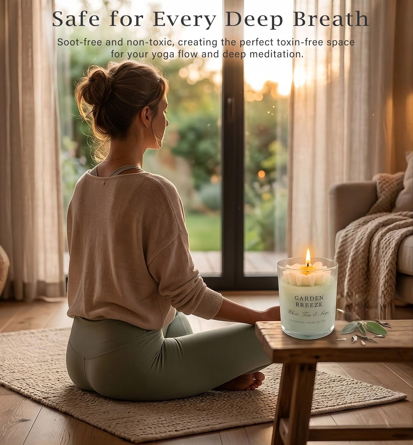 Scented Candles for Women - 24oz Aromatherapy Natural Soy Candles, Unique Floral Design, Relaxation Gifts for Mother’s Day, Birthday & Home Decor