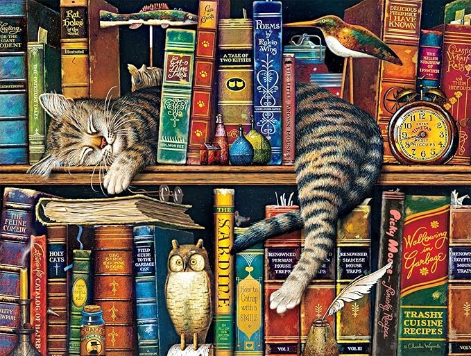 Buffalo Games - Charles Wysocki - Frederick the Literate - 750 Piece Jigsaw Puzzle For Adults -Challenging Puzzle Perfect for Game Nights - Finished Size is 24.00 x 18.00