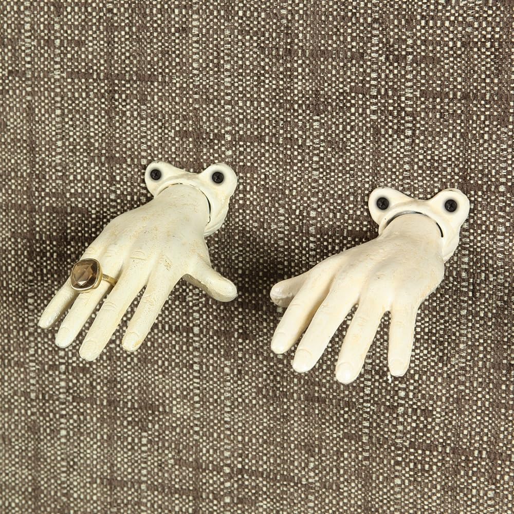 HomArt Wall Mounted Cast Iron Open Hand - Right - Antique White