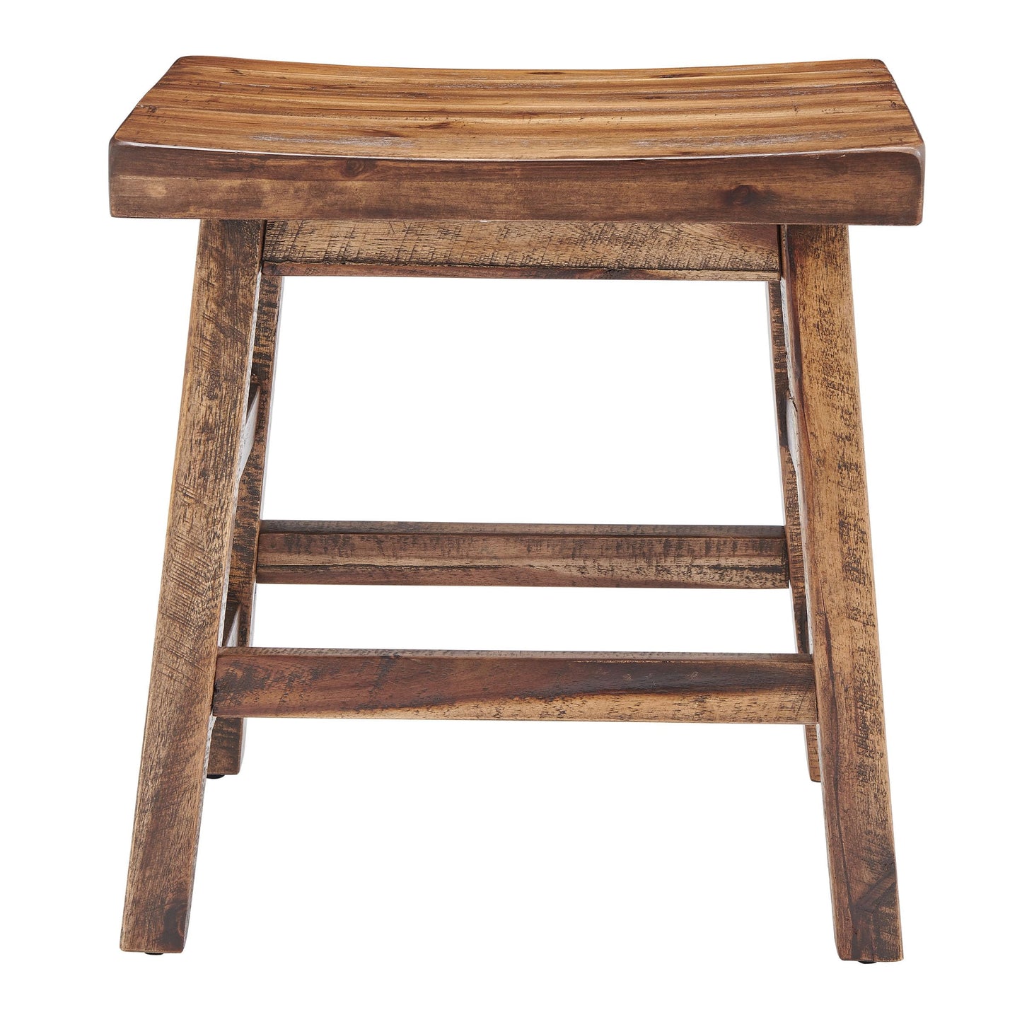 Alaterre Furniture Durango 20-Inch Tall Industrial Wood Dining Stool - Table or Extra Seat - Unique Rustic Industrial Style and Comfort - Farmhouse, Solid Wood Furniture