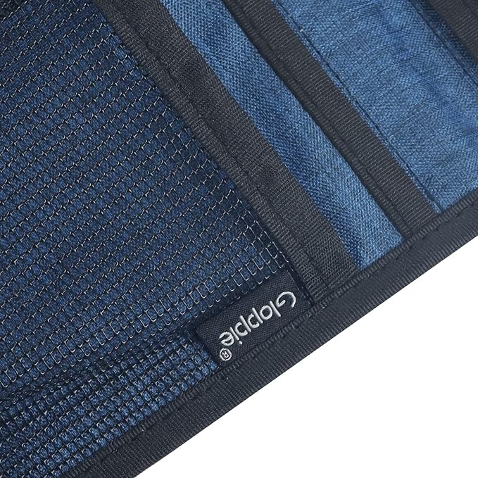 Gloppie Bedside Caddy with Pockets - Remote Holder & Storage Organizer - Blue
