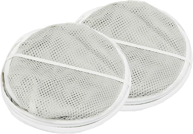 Simple Houseware Mesh Pop-Up Laundry Hamper Basket With Side Pocket, Gray - 2 Pack