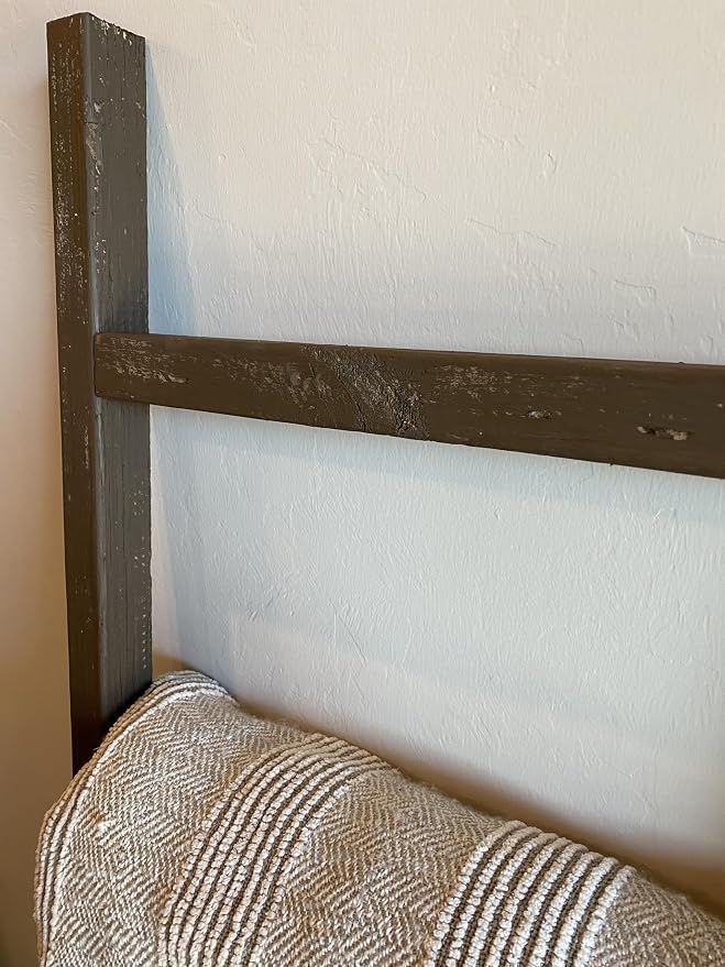 BARNWOODUSA Rustic Farmhouse Decorative Ladder - Our 5 ft Ladder can be Mounted Horizontally or Vertically and is Crafted from Upcycled Wood No Assembly Required Espresso