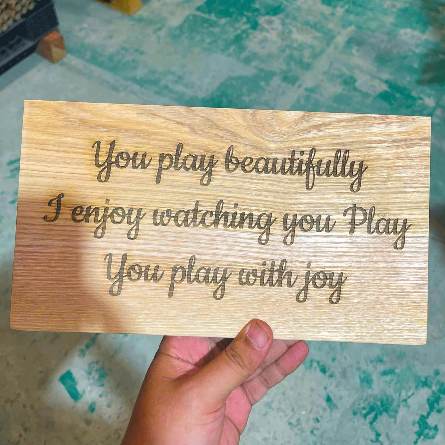 Personalized Engraved Wood Sign- Quote Custom Wood Plaque, Sayings, Lyrics, Bible Verse, Personalized Text Sign Wooden Wall, Engraved Text On Wood Sign Inspirational Quotes Home Decor Gift For Christian (Custom Text)