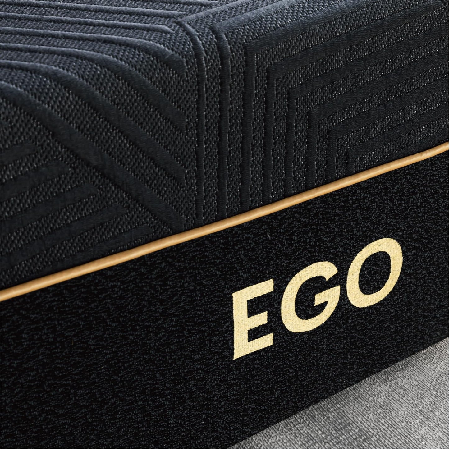 EGOHOME 14 Inch Twin XL Memory Foam Mattress for Back Pain, Cooling Copper Gel Bed in a Box, Foam Made in USA, CertiPUR-US Certified, Therapeutic Medium Firm,Daybed 38x80x14 Black