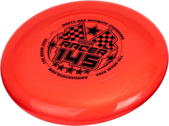 Duncan Racer 145G Weighted Flying Disc - Ultimate Disc for Junior Division, Best for Beach and Outdoor Games, Red