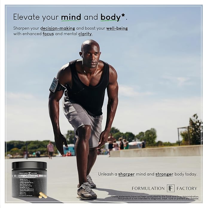 Self Obsessed 10 in 1 Masculinity Maximizer Supplement, Shilajit for Men, Tongkat Ali, Ashwaganda, Fenugreek Muscle Growth, Energy, Drive, Strength, Recovery 2 Month (Pack of 1)