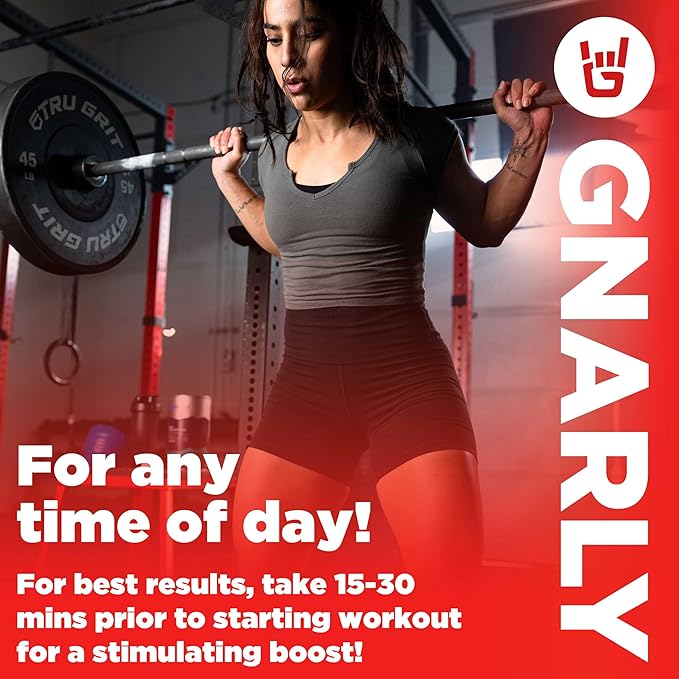 Gnarly Nutrition BCAA Powder, Fruit Punch ??Pre-Workout BCAAS Amino Acids ??NSF Sport Certified ??Supplement to Support and Rebuild Muscle ??Fruit Punch with Caffeine, 10.58 oz