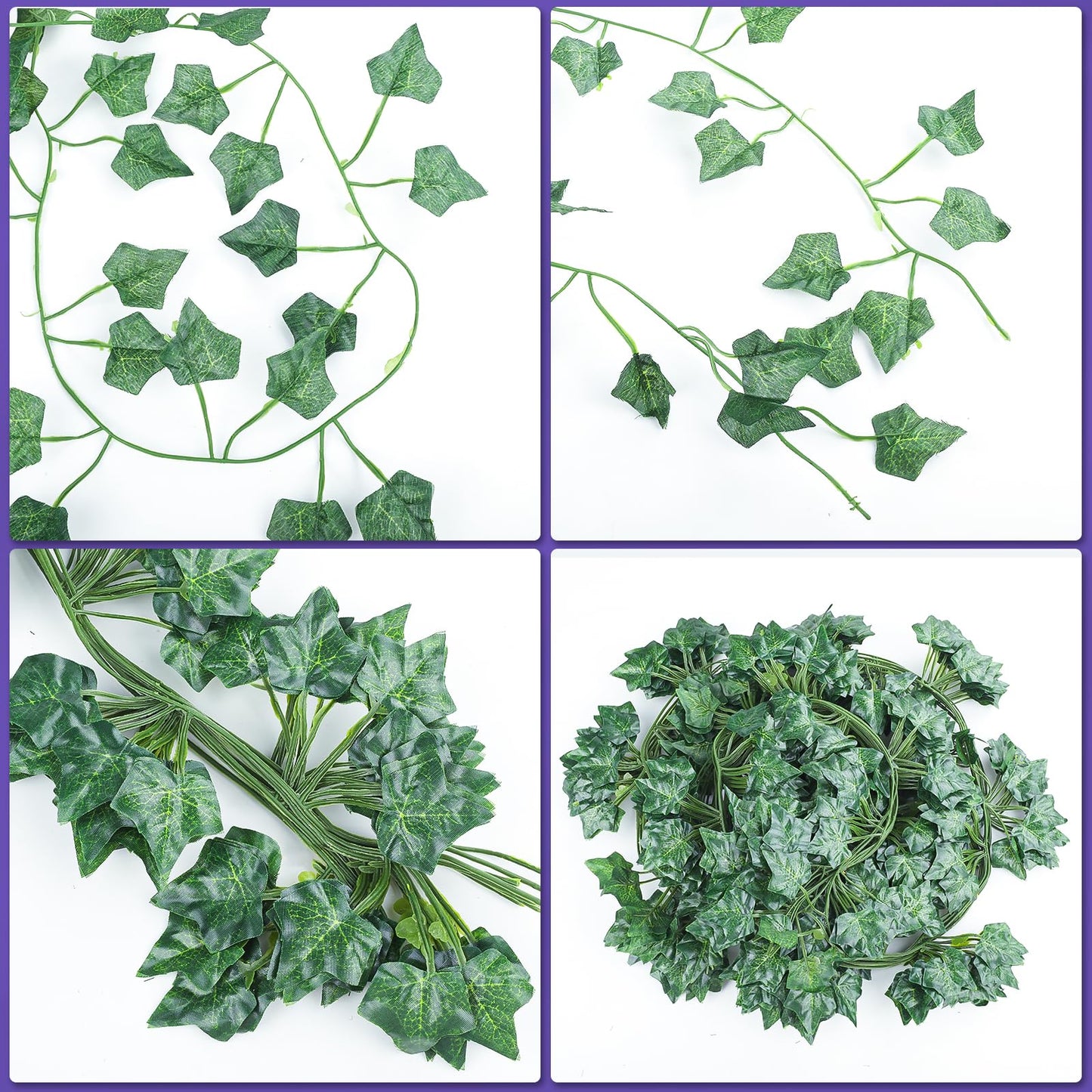 Alotiki 18 Pack 126 Feet Vines,Ivy,Ivy Garland,Fake Ivy,Fake Leaves,Ivy Vines,Artificial Vines,Green Vines,Leaves Room Decor,Vines for Bedroom,Wall Decor,Wedding Party