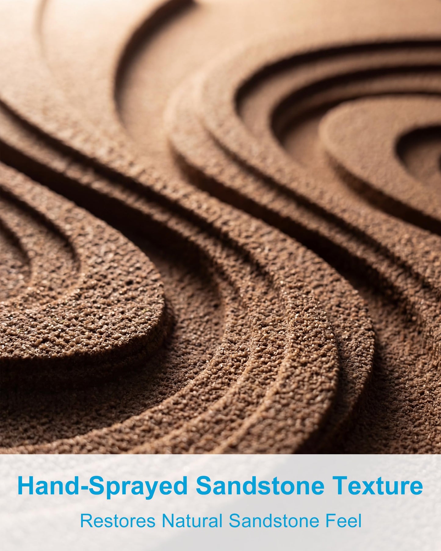 MIX3D Wall Art 3D Textured Sandstone, 24x36 Inch Framed Handcrafted Artwork, Ready to Hang for Living Room Bedroom Office